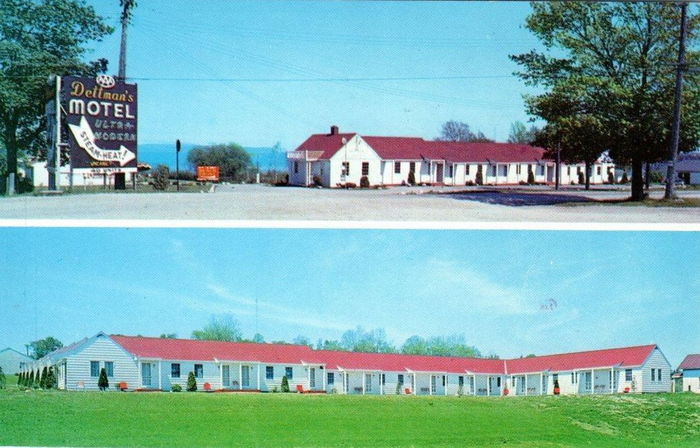 Dettmans Motel - Vintage Postcard (newer photo)